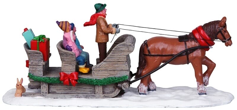 lemax-sleigh-ride-figurine-tra-neau-de-no-l-miniature image 2