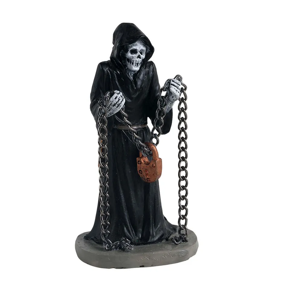 lemax-spooky-town-chains-figurine-squelette-cha-ne-halloween image 1