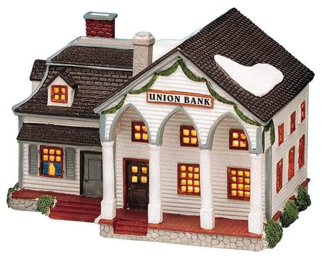 lemax-union-bank-maison-miniature-pour-village-de-no-l image 1