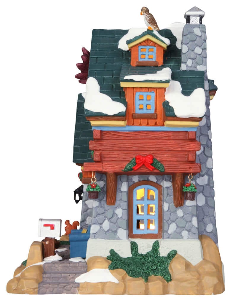 lemax-antler-peak-cabin-chalet-miniature-lumineux image 2