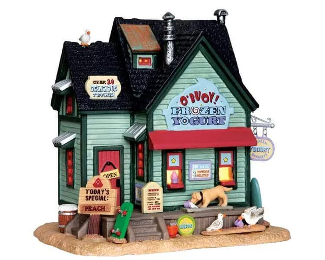 lemax-o-buoy-frozen-yogurt-boutique-lumineuse-village-de-no-l image 1