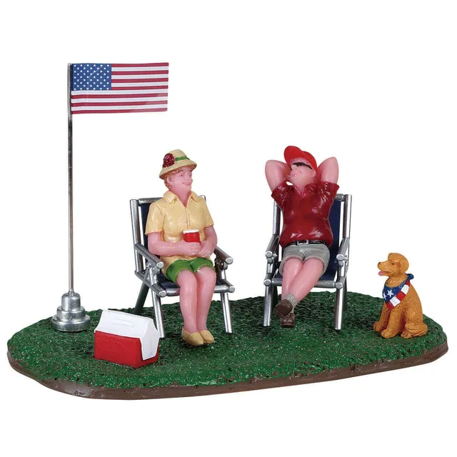 lemax-lounging-around-figurine-d-tente-miniature-village-no-l image 1