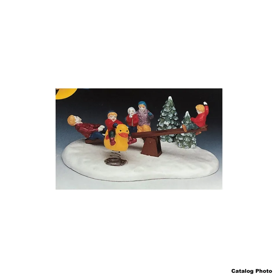 lemax-teeter-totter-b-o-balan-oire-anim-e-village-miniature image 1