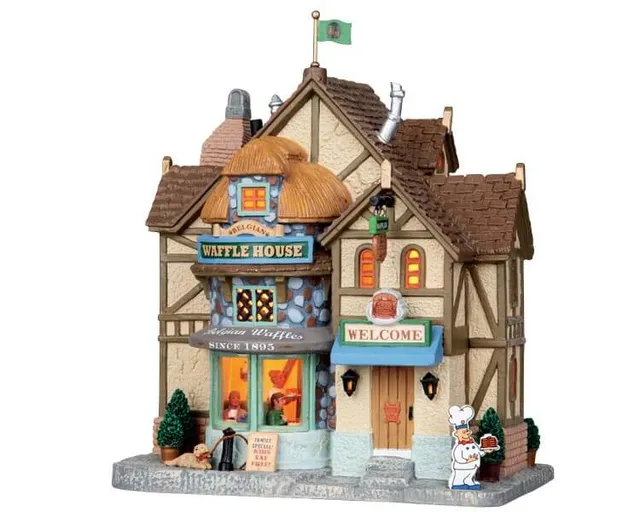 lemax-belgian-waffle-house-maison-de-gaufres-lumineuse image 1