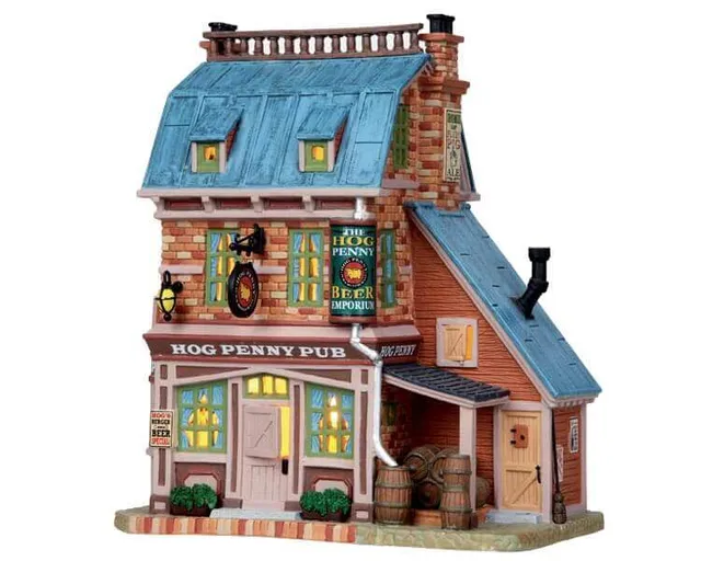 lemax-hog-penny-pub-b-timent-pub-lumineux-village-de-no-l image 1