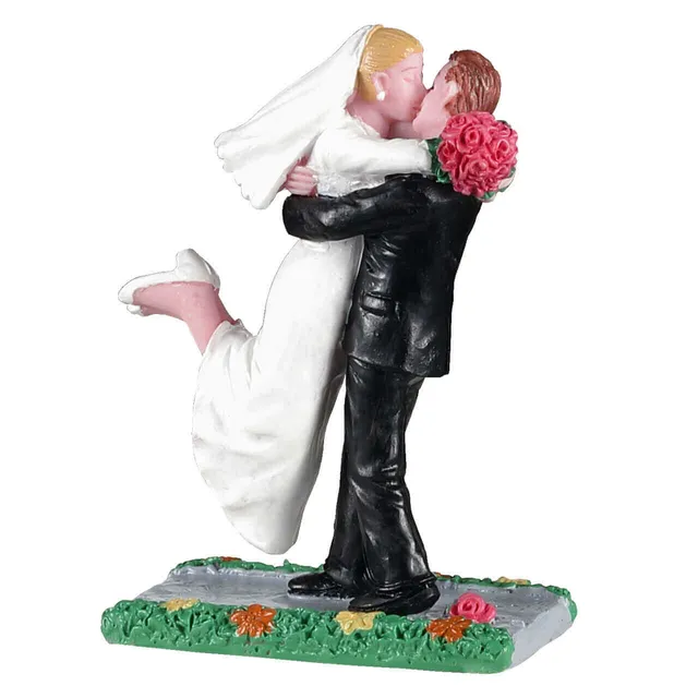 lemax-the-newlyweds-figurine-jeunes-mari-s-jongleurs-village-de-no-l image 1