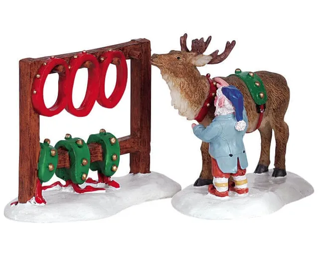 lemax-readying-reindeer-figurine-renne-de-no-l-miniature image 1