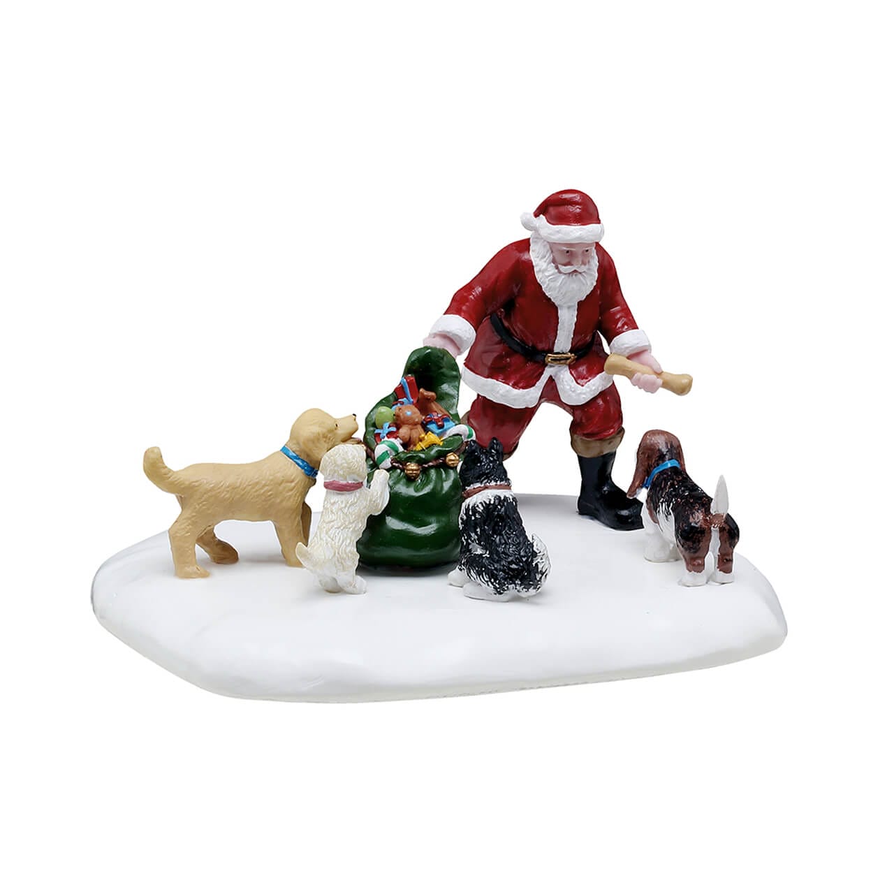 lemax-dog-park-christmas-figurine-chiens-et-p-re-no-l-village-de-no-l image 1