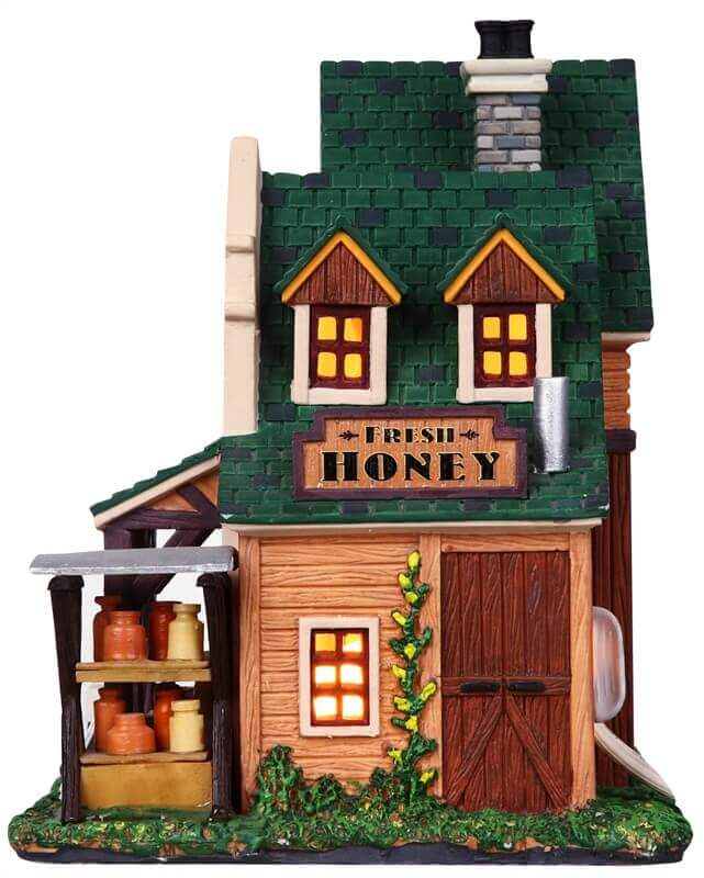 lemax-buzz-s-honey-pot-boutique-miniature-pot-de-miel-lumineuse image 3