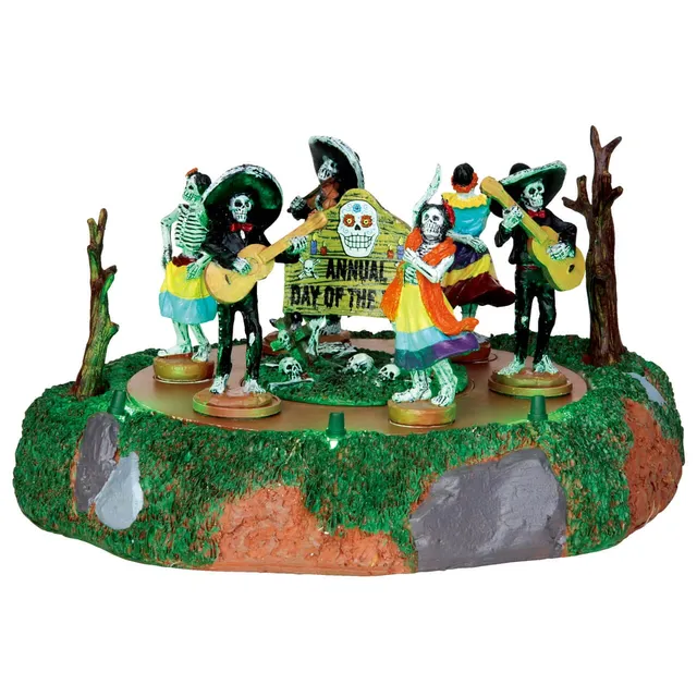lemax-day-of-the-dead-parade-man-ge-anim-spooky-town image 1