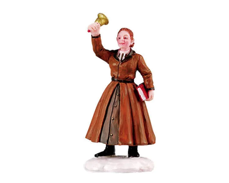 lemax-school-teacher-figurine-de-village-miniature image 1