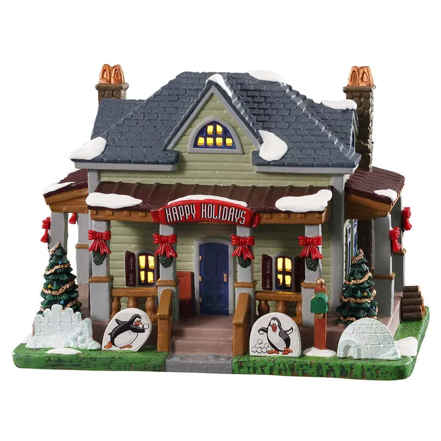 lemax-the-inviting-porch-home-maison-de-no-l-illumin-e-avec-porche image 1