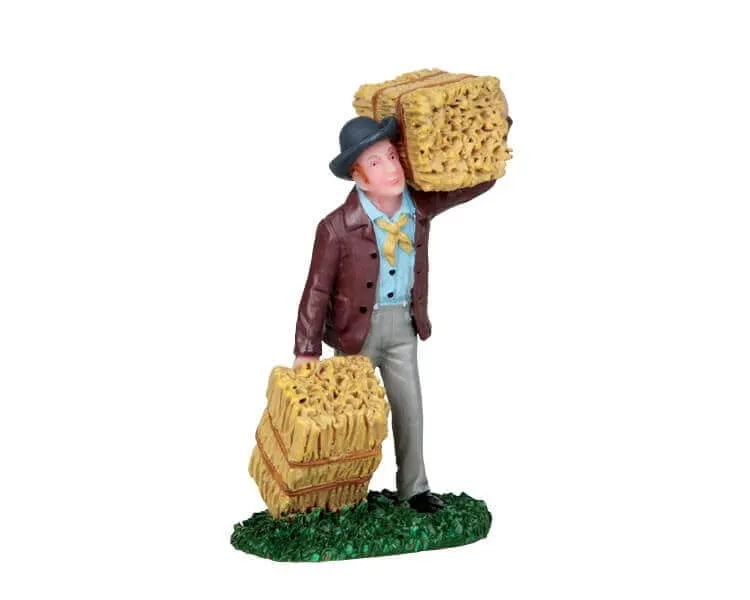 lemax-hauling-hay-figurine-village-de-no-l image 1