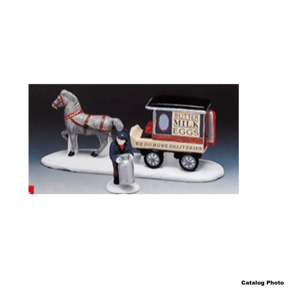 lemax-milk-wagon-chariot-lait-miniature-de-village image 1