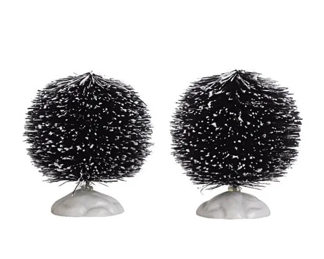 lemax-2-inch-round-bristle-tree-set-de-2-mini-sapins-stables image 1