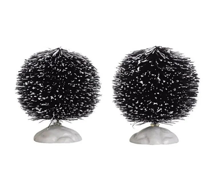 lemax-2-inch-round-bristle-tree-set-de-2-mini-sapins-stables image 1