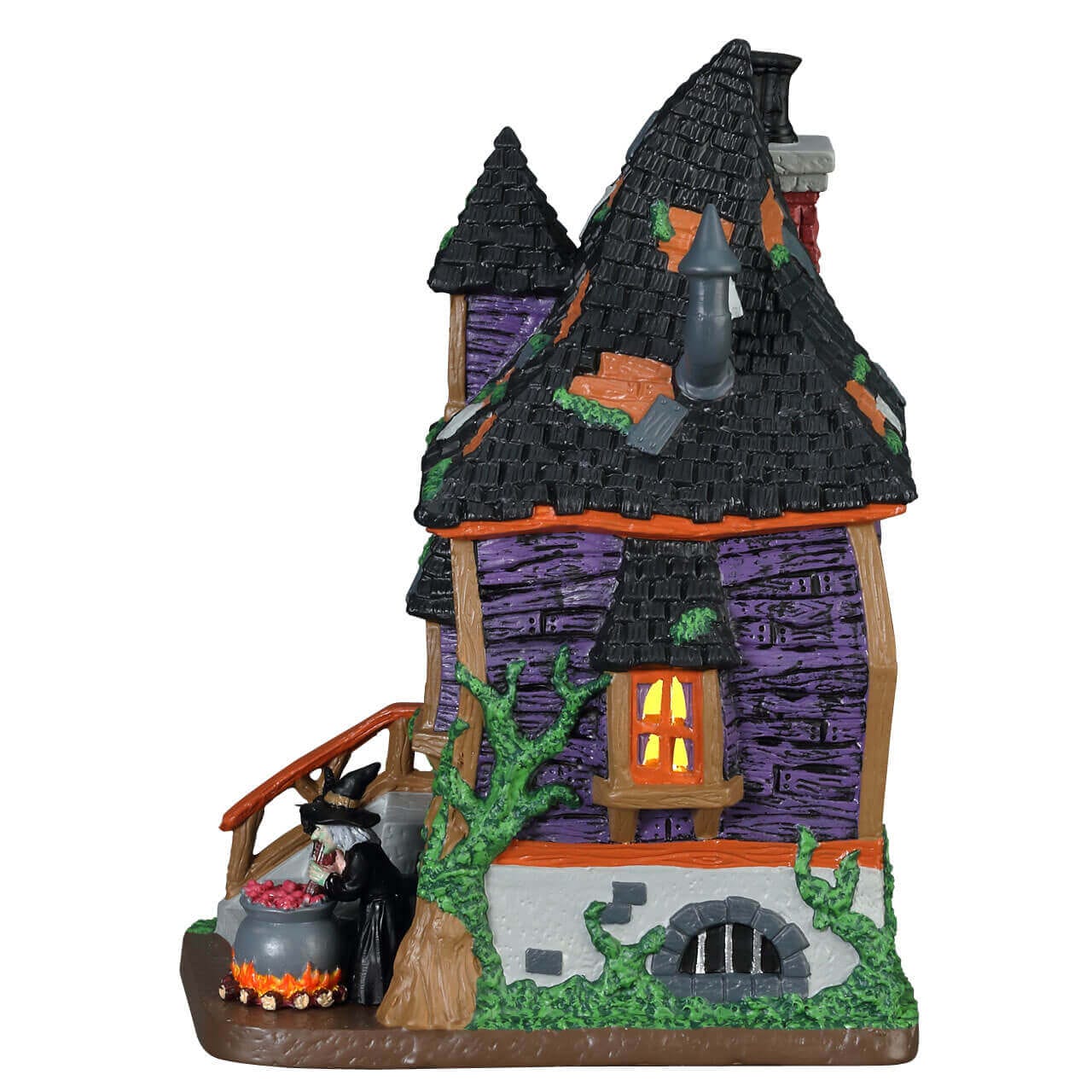 lemax-witches-bungalow-maison-sorci-re-lumineuse-spooky-town image 2