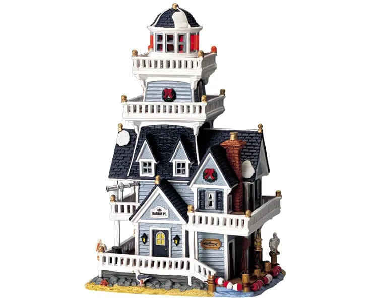 lemax-harbor-point-lighthouse-phare-miniature-village-de-no-l image 1