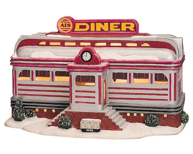 lemax-al-s-diner-village-de-no-l-lumineux-miniature image 1