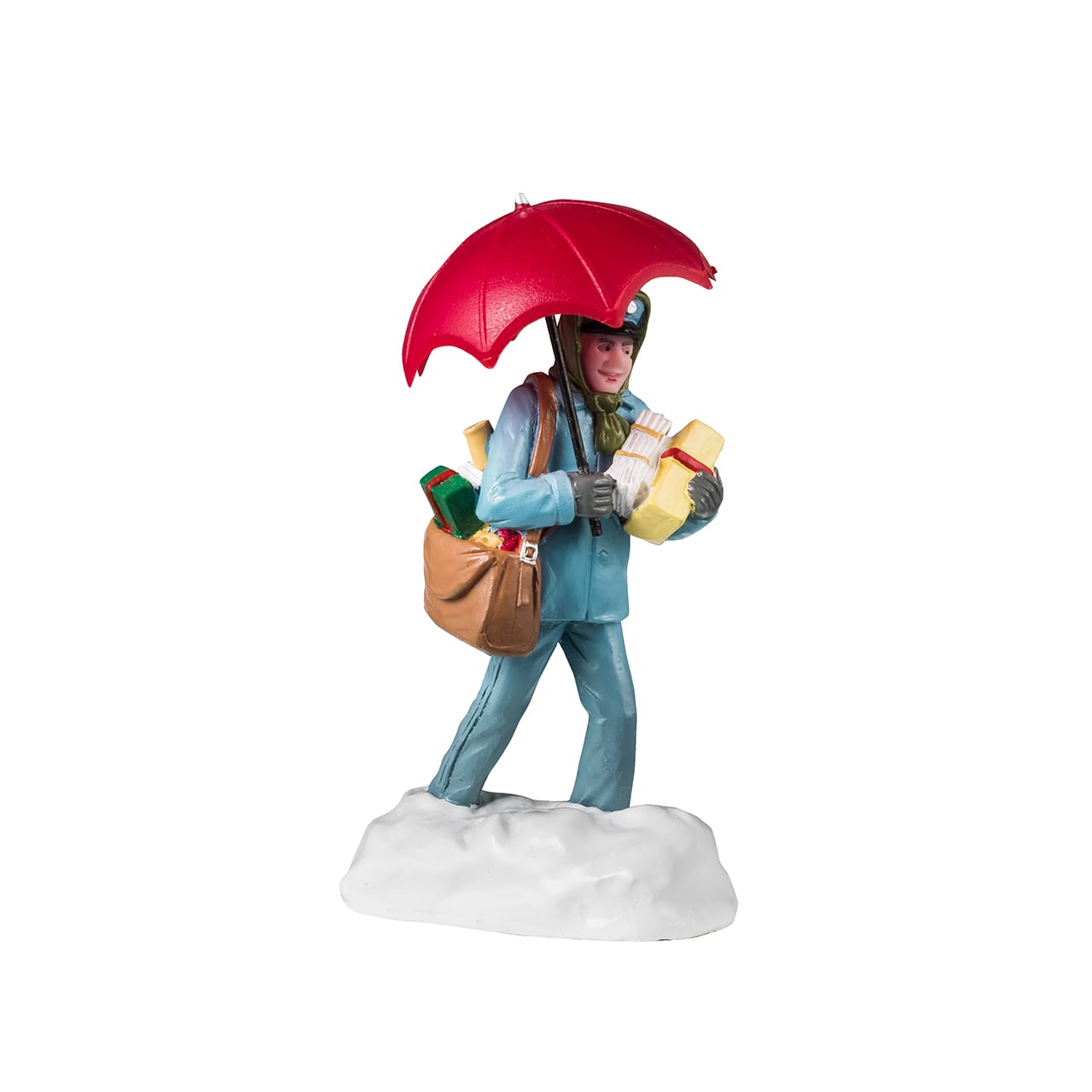 lemax-snowy-delivery-figurine-facteur-de-no-l-vail-village image 1