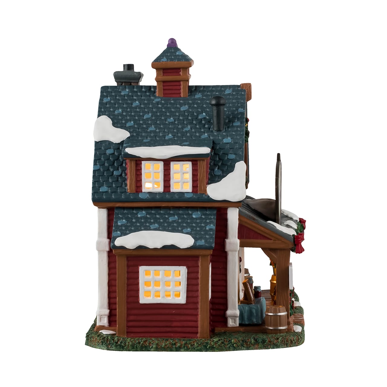 lemax-pearl-s-preserves-1943-cottage-miniature-lumineux-harvest-crossing image 2