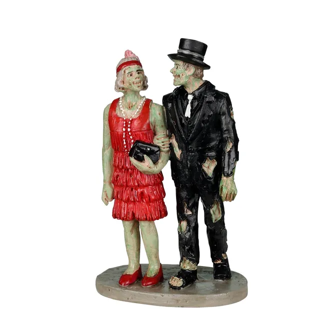 lemax-a-night-out-on-the-town-couple-zombie-spooky-town image 1