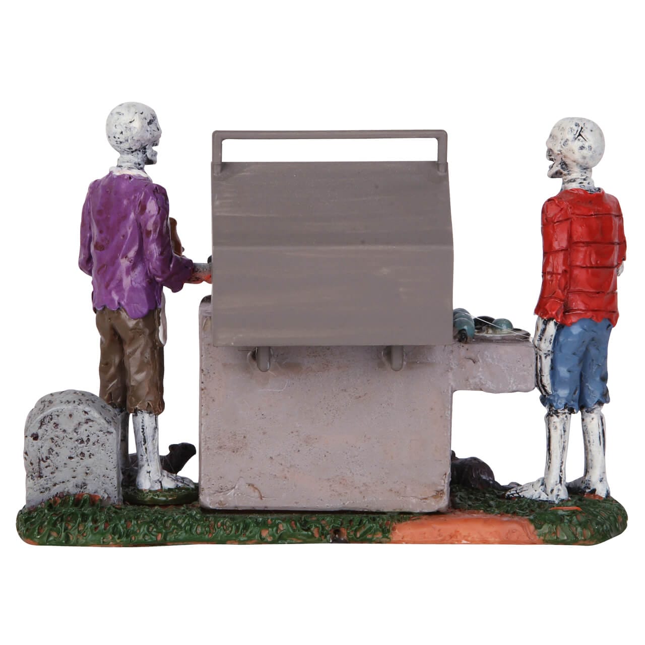 lemax-gory-grillin-sc-ne-miniature-barbecue-lumineux-spooky-town image 4