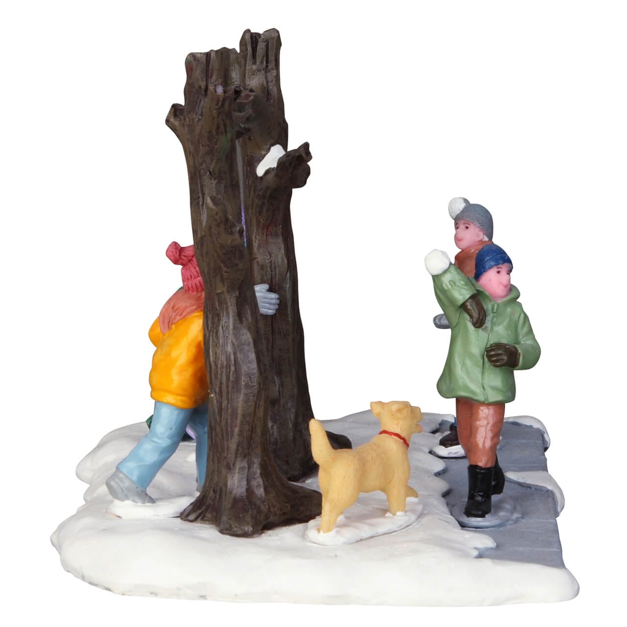 lemax-snowball-ambush-figurine-village-de-no-l-bataille-de-boules-de-neige image 3
