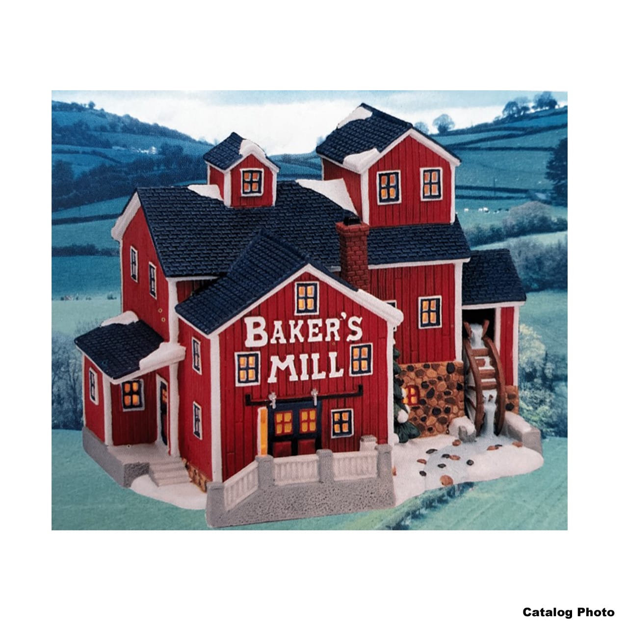 lemax-baker-s-mill-moulin-boulangerie-miniature-lumineuse-village-de-no-l image 1