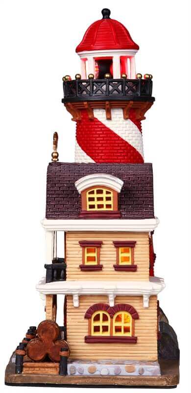 lemax-swordfish-point-lighthouse-phare-miniature-lumineux-village-de-no-l image 2
