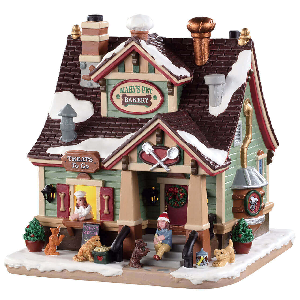 lemax-mary-s-pet-bakery-maison-miniature-lumineuse-village-no-l image 1