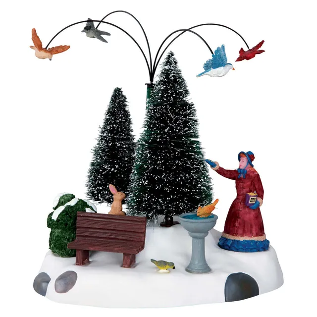 lemax-winter-feeding-set-of-2-figurines-oiseaux-d-hiver image 1
