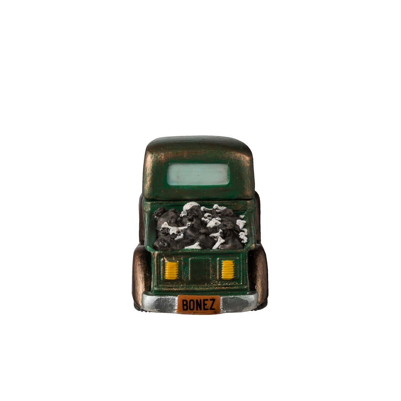 lemax-spookytown-garbage-truck-camion-poubelle-squelette-halloween image 3