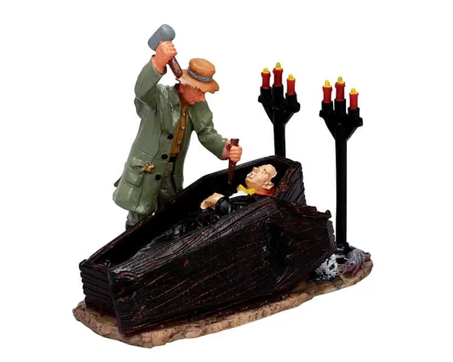 lemax-vampire-hunter-figurine-spooky-town-halloween image 1
