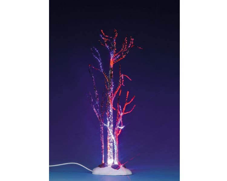 lemax-lighted-glazed-hickory-crystal-blue-sapin-miniature-lumineux-bleu image 1