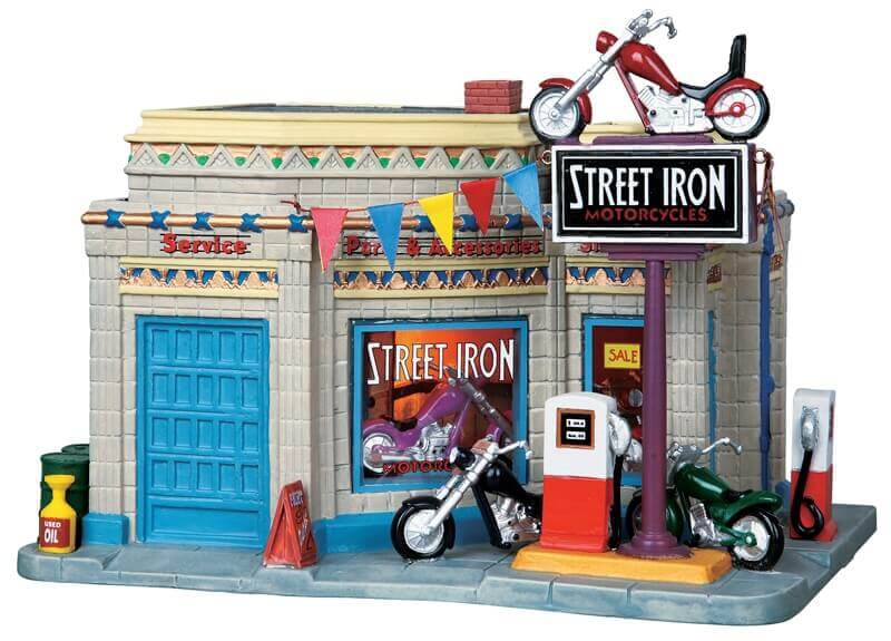 lemax-street-iron-motorcycles-motos-miniatures-village-de-no-l image 1