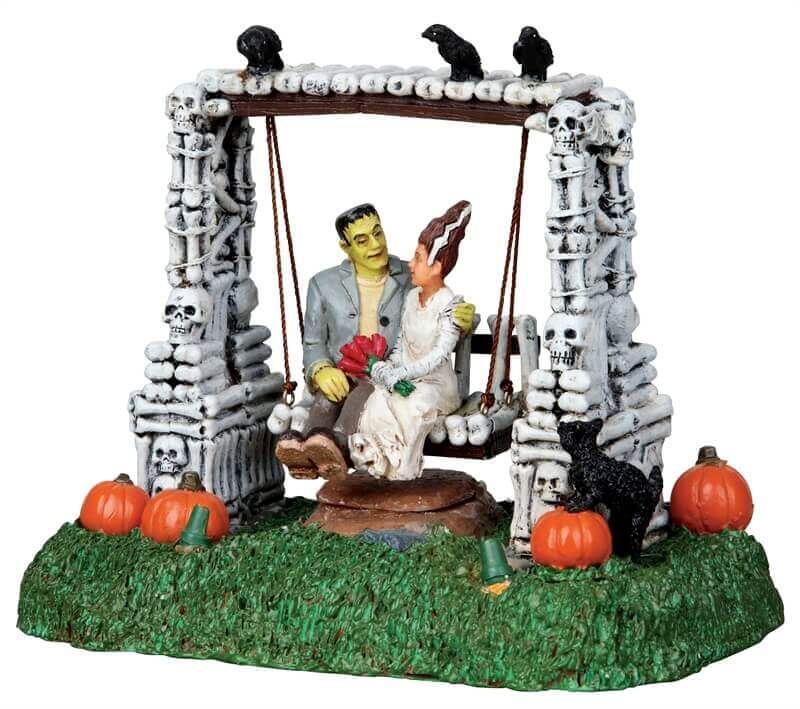 lemax-monster-romance-sc-ne-anim-e-banc-des-monstres-spooky-town image 2