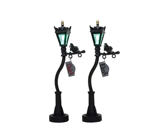 lemax-creepy-lamp-post-lampadaire-miniature-spooky-town image 1