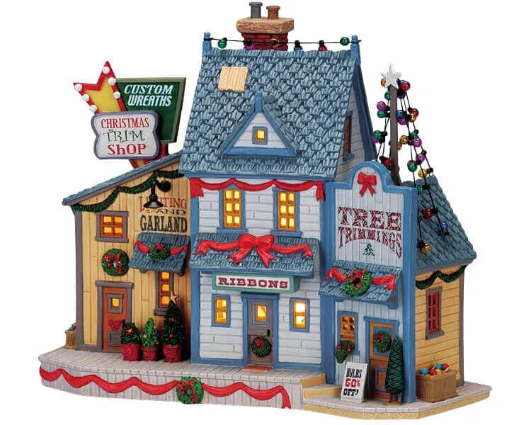 lemax-the-christmas-trim-shop-boutique-de-d-corations-miniature-lumineuse image 1