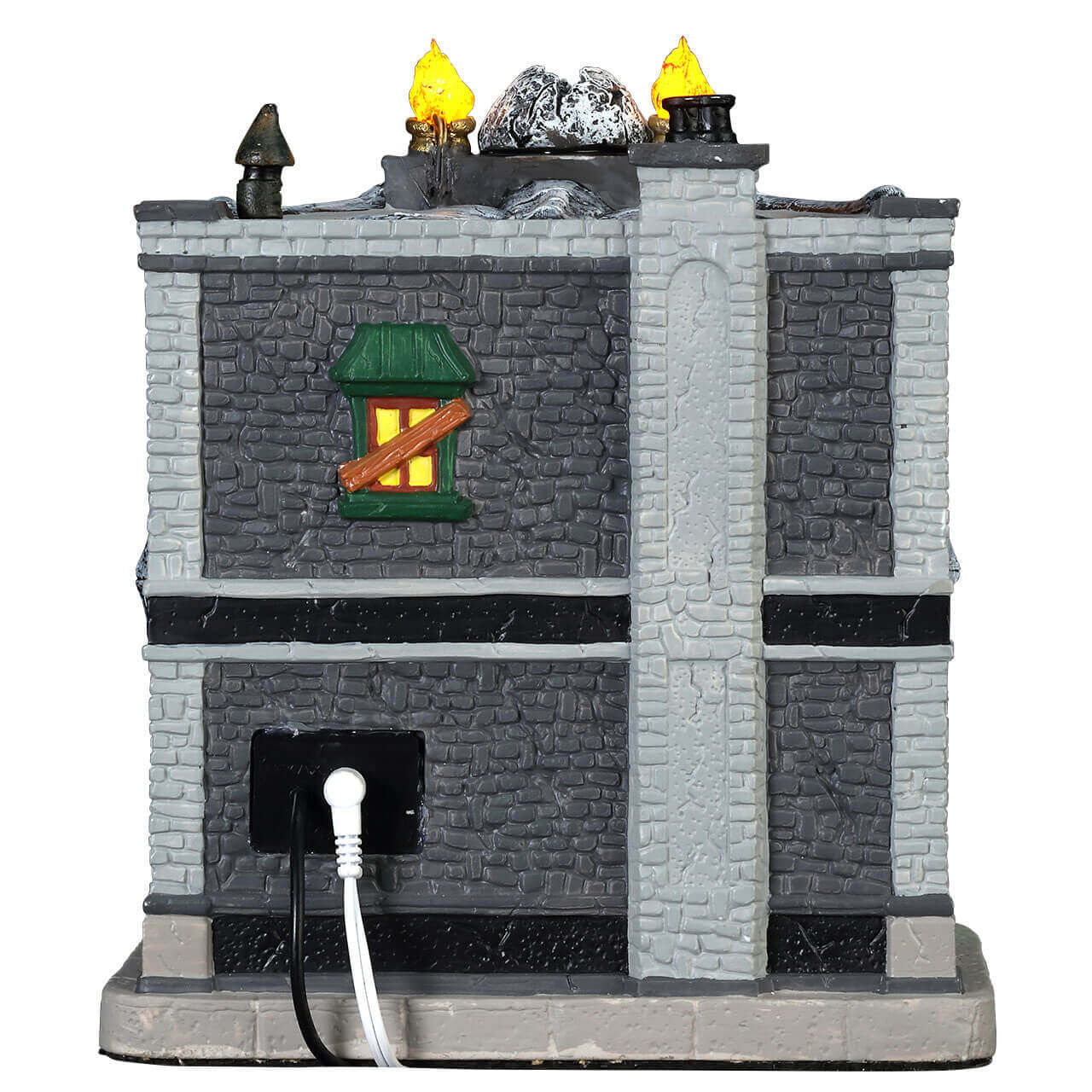 lemax-broken-skull-bar-b-timent-lumineux-spooky-town image 4