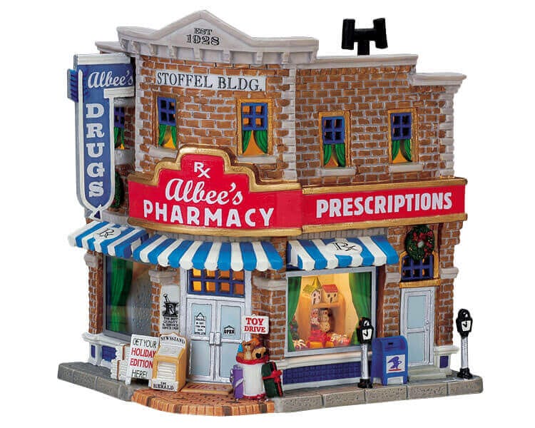 lemax-albee-s-pharmacy-pharmacie-de-village-de-no-l-lumineuse image 1