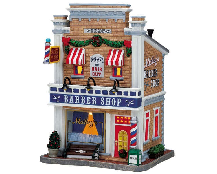 lemax-mickey-s-barber-shop-boutique-barbier-village image 1