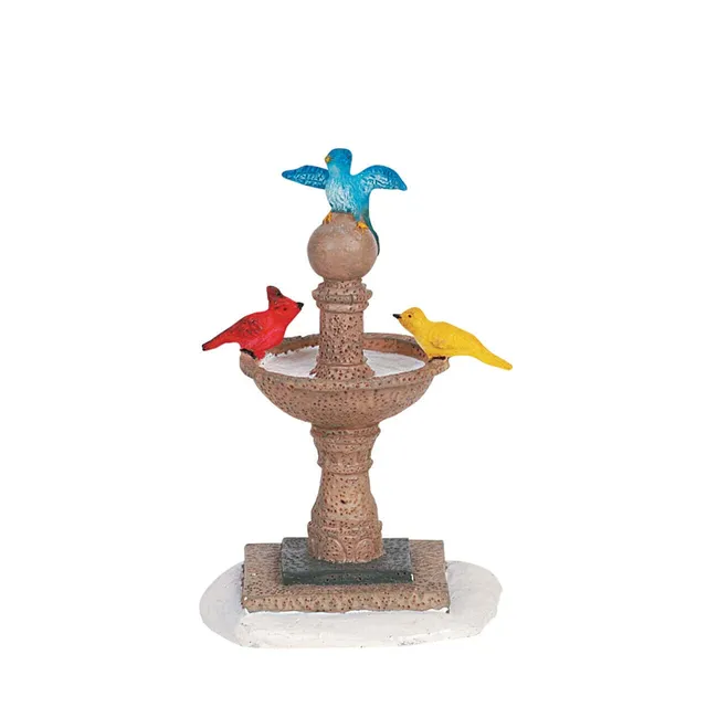 lemax-village-birdbath-bain-d-oiseaux-miniature-pour-village-de-no-l image 1