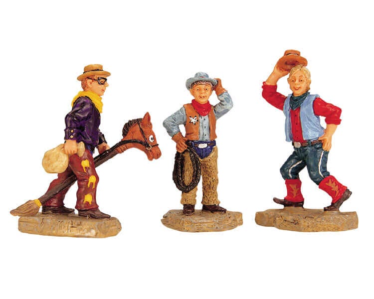 lemax-three-cowboys-figurines-spooky-town-lot-de-3 image 1