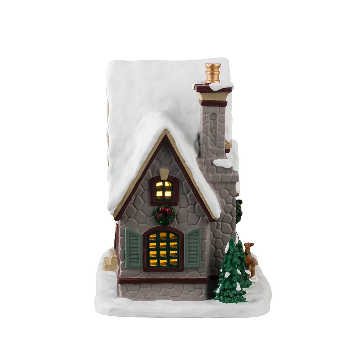 lemax-white-christmas-maison-lumineuse-enneig-e-village-caddington image 2