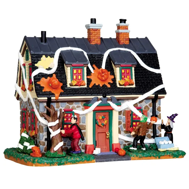 lemax-tricked-out-house-maison-hant-e-spooky-town image 1