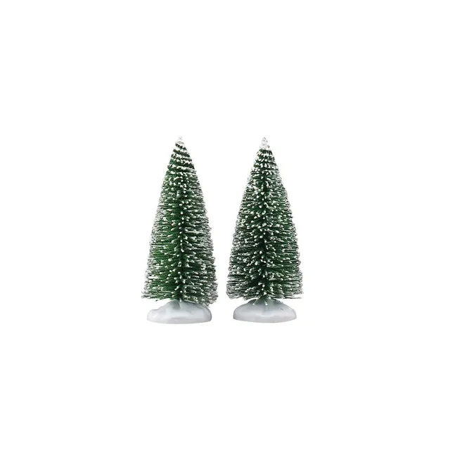 lemax-bristle-tree-small-set-de-2-mini-sapins-verts image 1