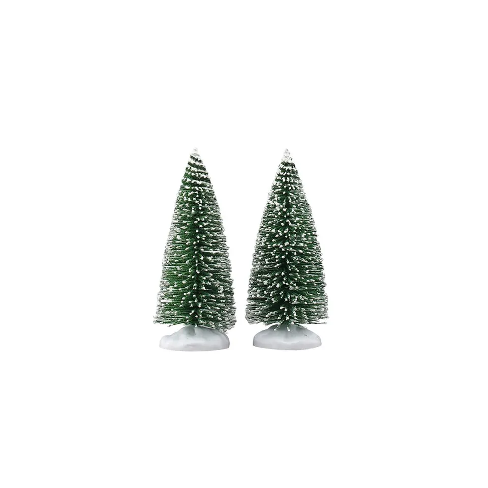 lemax-bristle-tree-small-set-de-2-mini-sapins-verts image 1