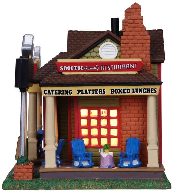 lemax-smith-family-restaurant-village-miniature-lumineux image 2