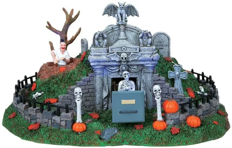 lemax-hillside-mausoleum-mausol-e-anim-spooky-town-halloween image 1